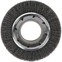 MEULE CIRC,FIL CREPE,4-1/4",.0118X5/8"X2", 4-1/4" dia., Fils 0.012, Arbre 2" Les Fournitures Industrielles Méga