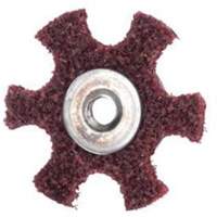 Disque abrasif en forme d'&eacute;toile pour pr&eacute;paration de surface Abrasotex , 3" dia., Grain Moyen, Oxyde d'aluminium Les Fournitures Industrielles Méga