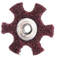 Abrasotex Surface Preparation Star, 4" Dia., Medium Grit, Aluminum Oxide Les Fournitures Industrielles Méga