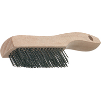 Brosses de grattage &agrave; manche &agrave; patin, garnissage en V, Acier inoxydable, 4 x 16 rangs de fils, Longueur 19-3/4" Les Fournitures Industrielles Méga