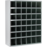 Armoires pour bacs de rangement en acier, 33-3/4" la x 12" p x 42" h, Gris Les Fournitures Industrielles Méga