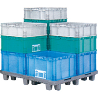 StakPak Plus 4845 System Containers, 15" W x 24" D x 14.5" H, Royal Blue Les Fournitures Industrielles Méga