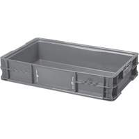 StakPak Plus 4845 System Containers, 15" W x 24" D x 5" H, Grey Les Fournitures Industrielles Méga