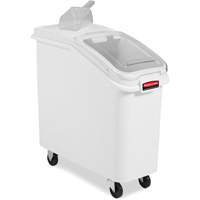 Mobile Ingredient Bins with Sliding Lid, 2.75 cu. ft. Capacity, 28" H x 13-13/100" W x 29-1/4" D Les Fournitures Industrielles Méga