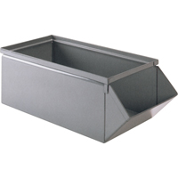 Bac en acier, Cap. 100 lb, 15" la x 24" p x 11" h, Bleu Les Fournitures Industrielles Méga