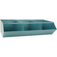 Bacs sectionnels superposables, Cap. 100 lb, 37" la x 20-1/2" p x 9-1/2" h, Bleu Les Fournitures Industrielles Méga