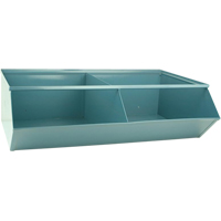 Bacs sectionnels superposables, Cap. 100 lb, 37" la x 24" p x 11" h, Bleu Les Fournitures Industrielles Méga