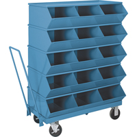 Bacs sectionnels superposables Stackbin - Chariots Les Fournitures Industrielles Méga