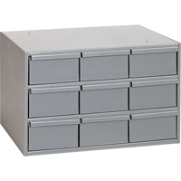 Industrial Drawer Cabinets, 9 Drawers, 17-1/4" W x 11-5/8" D x 10-7/8" H, Grey Les Fournitures Industrielles Méga
