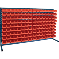 Rayonnage &agrave; persienne avec bacs, 144 bacs, 72" la x 15" p x 40" h Les Fournitures Industrielles Méga