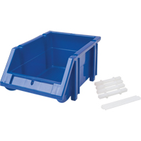 Stack & Hang Bin, 4-13/16" W x 3-3/16" H x 7-1/8" D, Blue Les Fournitures Industrielles Méga