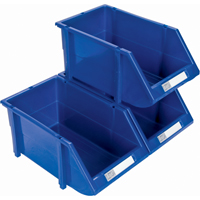 Stack & Hang Bin, 4-13/16" W x 3-3/16" H x 7-1/8" D, Blue Les Fournitures Industrielles Méga