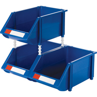 Stack & Hang Bin, 8-3/16" W x 6-3/16" H x 14" D, Blue Les Fournitures Industrielles Méga