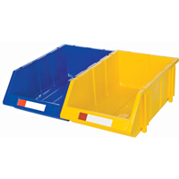 Stack & Hang Bin, 11-13/16" W x 7" H x 17-11/16" D, Yellow Les Fournitures Industrielles Méga