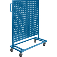 Mobile Bin Racks - Singled Sided, Single-sided, 36" W x 16" D x 46-1/2" H Les Fournitures Industrielles Méga