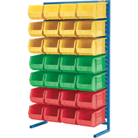 Supports fixes pour contenants - &agrave; un cot&eacute; - Support seulement, 36" la x 12" p x 61" h Les Fournitures Industrielles Méga