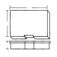 Compartment Case, Plastic, 15-1/2" W x 11-3/4" D x 2-1/2" H, Grey Les Fournitures Industrielles Méga