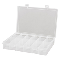 Compact Polypropylene Compartment Cases, 13-1/8" W x 9" D x 2-5/16" H, 18 Compartments Les Fournitures Industrielles Méga