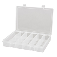 Compact Polypropylene Compartment Cases, 13-1/8" W x 9" D x 2-5/16" H, 6 Compartments Les Fournitures Industrielles Méga