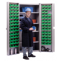 Armoire &agrave; combinaison avec porte creuse, 38" la x 24" p x 72" h, 4 tablettes Les Fournitures Industrielles Méga