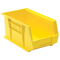 Ultra Stack & Hang Bin, 8-1/4" W x 7" H x 14-3/4" D, Yellow Les Fournitures Industrielles Méga