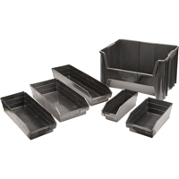 Bacs &agrave; pi&egrave;ces en plastique recycl&eacute;, 4-1/8" la x 11-5/8" p x 4" h, Capacit&eacute; de 30 lb Les Fournitures Industrielles Méga