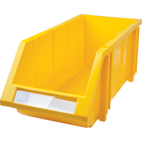 Stack & Hang Bin, 7-7/8" W x 7" H x 17-11/16" D, Yellow Les Fournitures Industrielles Méga