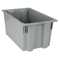 Contenants Stack & Nest, 9" x 18" x 11", Gris Les Fournitures Industrielles Méga