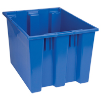 Stack & Nest Totes, 13" x 19.5" x 15.5", Blue Les Fournitures Industrielles Méga