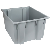 Stack & Nest Totes, 13" x 23.5" x 19.5", Grey Les Fournitures Industrielles Méga