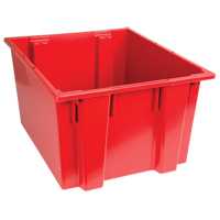 Stack & Nest Totes, 13" x 23.5" x 19.5", Red Les Fournitures Industrielles Méga