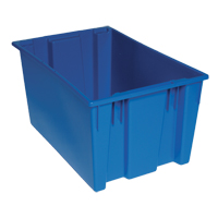 Contenants Stack & Nest, 15" x 29,5" x 19,5", Bleu Les Fournitures Industrielles Méga