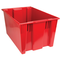 Contenants Stack & Nest, 15" x 29,5" x 19,5", Rouge Les Fournitures Industrielles Méga