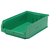 Contenants g&eacute;ants empilables, 12,375" la x 19,75" p x 5,875" h, Vert Les Fournitures Industrielles Méga