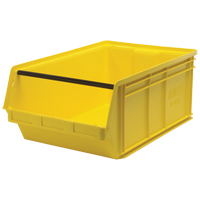 Contenants g&eacute;ants empilables, 18,375" la x 29" p x 11,875" h, Jaune Les Fournitures Industrielles Méga