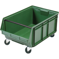 Bac g&eacute;ant empilable et mobile, 11-7/8" ha x 18-3/8" la x 29" p, Capacit&eacute; de 150 lb, Vert Les Fournitures Industrielles Méga