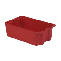 Contenants Stack-N-Nest Polylewton, 7,9" x 24" x 14,1", Rouge Les Fournitures Industrielles Méga