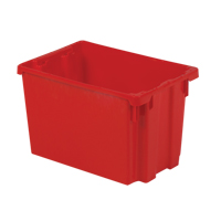 Contenants Stack-N-Nest Polylewton, 12,1" x 19,4" x 12,9", Rouge Les Fournitures Industrielles Méga