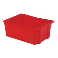 Contenants Stack-N-Nest Polylewton, 10,5" x 26,1" x 18,7", Rouge Les Fournitures Industrielles Méga