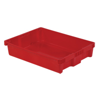 Contenants Stack-N-Nest Polylewton, 6,1" x 29,6" x 22,4", Rouge Les Fournitures Industrielles Méga