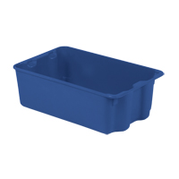Contenants Stack-N-Nest Polylewton, 7,9" x 24" x 14,1", Bleu Les Fournitures Industrielles Méga