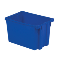 Contenants Stack-N-Nest Polylewton, 12,1" x 19,4" x 12,9", Bleu Les Fournitures Industrielles Méga