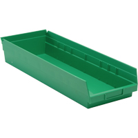 Bacs pour tablette, 8-3/8" la x 4" H x 23-5/8" p, Vert, Capacit&eacute; 50 lb Les Fournitures Industrielles Méga