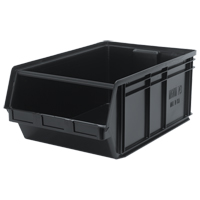 Bac MAGNUM, 11-7/8" ha x 18-3/8" la x 29" p, Capacit&eacute; de 150 lb, Noir Les Fournitures Industrielles Méga