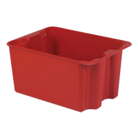 Contenants Stack-N-Nest de Plexton, 19,9" la x 27,5" p x 14" h, Rouge Les Fournitures Industrielles Méga