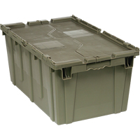 Box Transfer with Lid, 12.5" x 16.5625" x 27.3125", Grey Les Fournitures Industrielles Méga