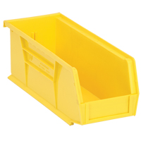 Bacs ultra empilable & suspendable, 4-1/8" la, 4" h x 10-7/8" p, Jaune Les Fournitures Industrielles Méga