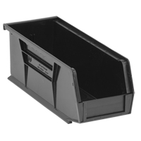 Bacs ultra empilable & suspendable, 4-1/8" la, 4" h x 10-7/8" p, Noir Les Fournitures Industrielles Méga