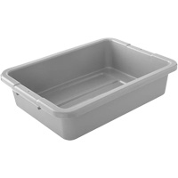 Boîtes utilitaires - Gris, 5" ha x 15" p x 20" lo, Plastique, Gris Les Fournitures Industrielles Méga