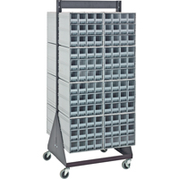 Ensemble mobile de support sur pied pour casiers de rangement &agrave; emboîtement Les Fournitures Industrielles Méga